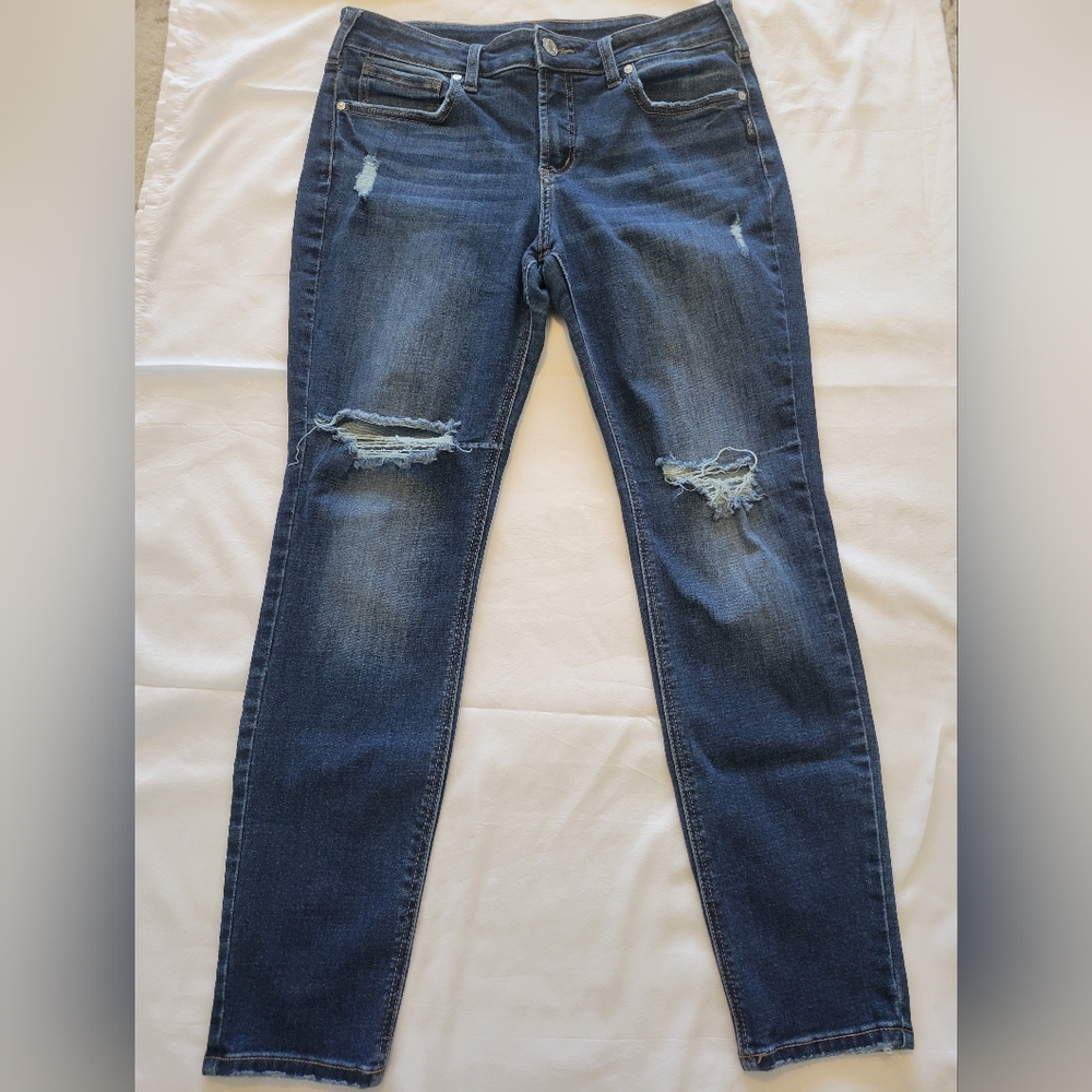 Distressed Blue Women's Jeans